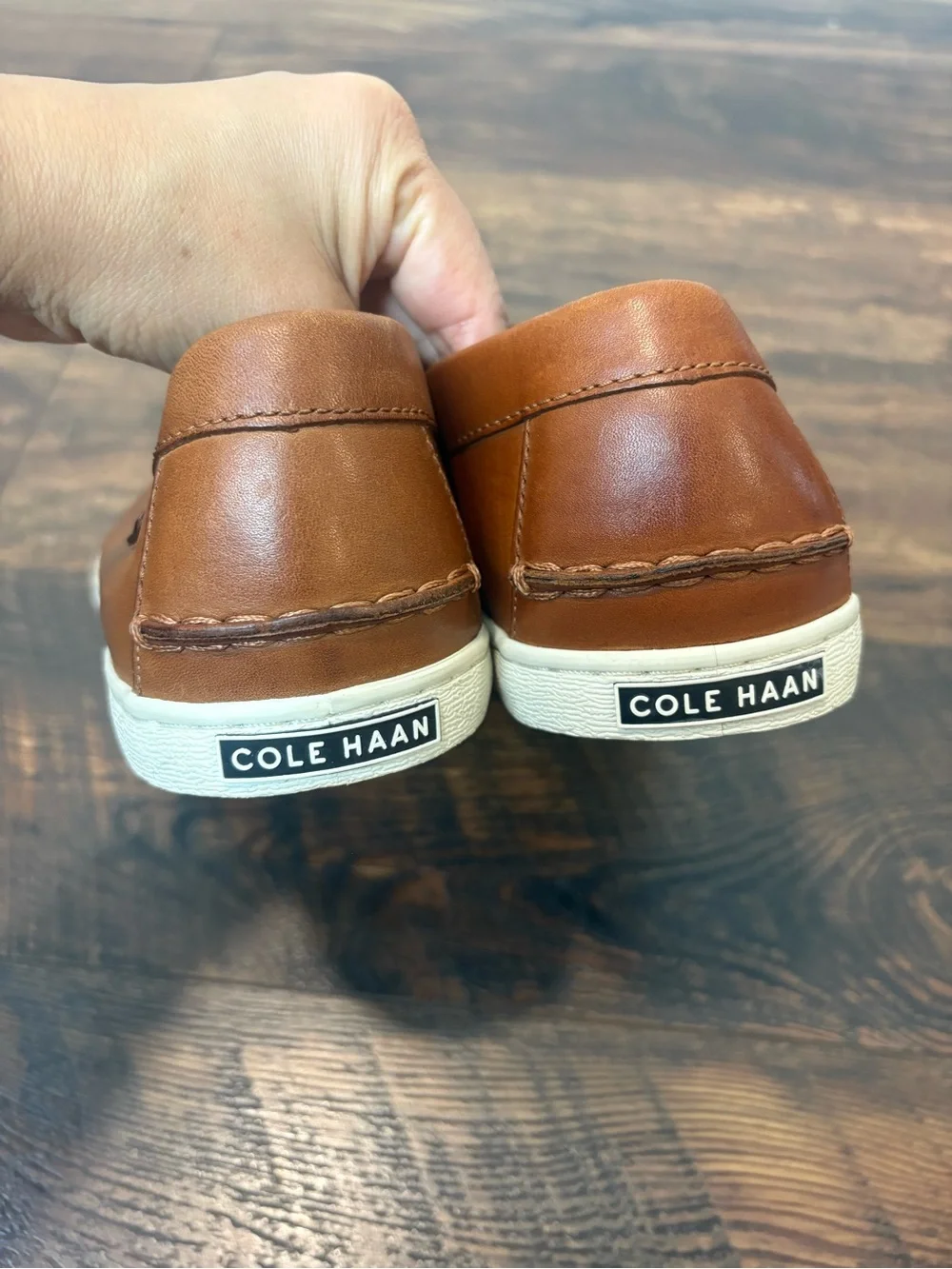 Cole Haan Men's Nantucket Leather Penny Loafers in Tan Size Preppy Nautical 11M
